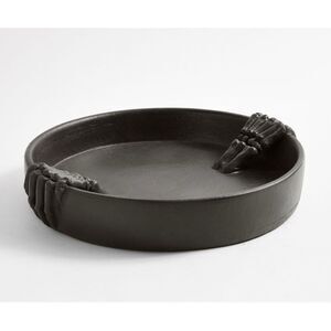 Retired Pottery Barn Skeleton Halloween Hand Tray